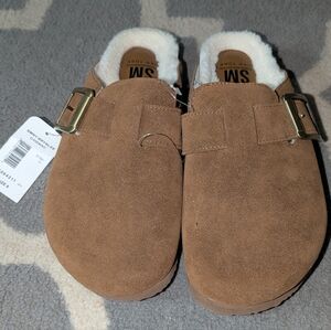 Cognac Slip-On Clogs NWT
